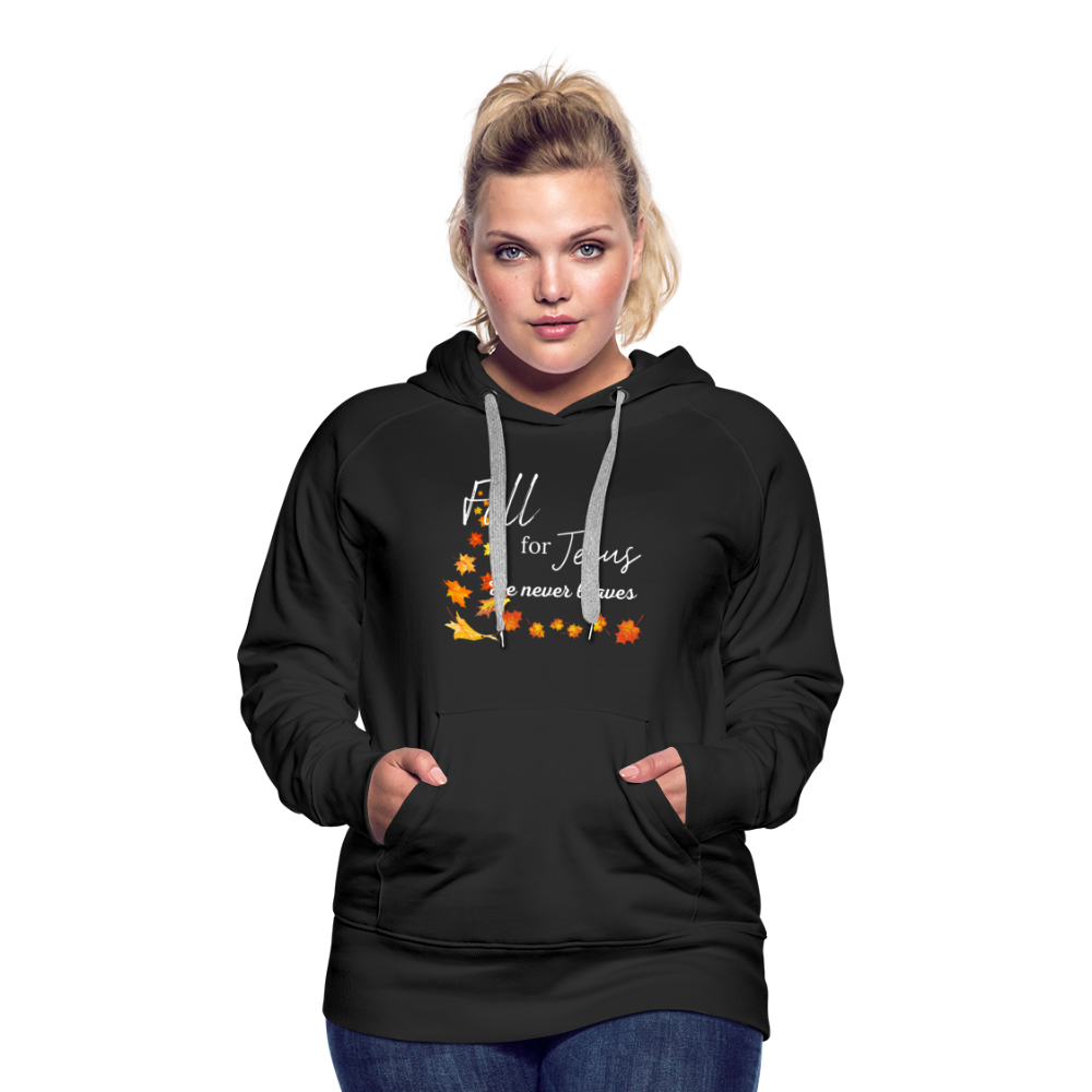 Fall For Jesus Women’s Premium Hoodie - black