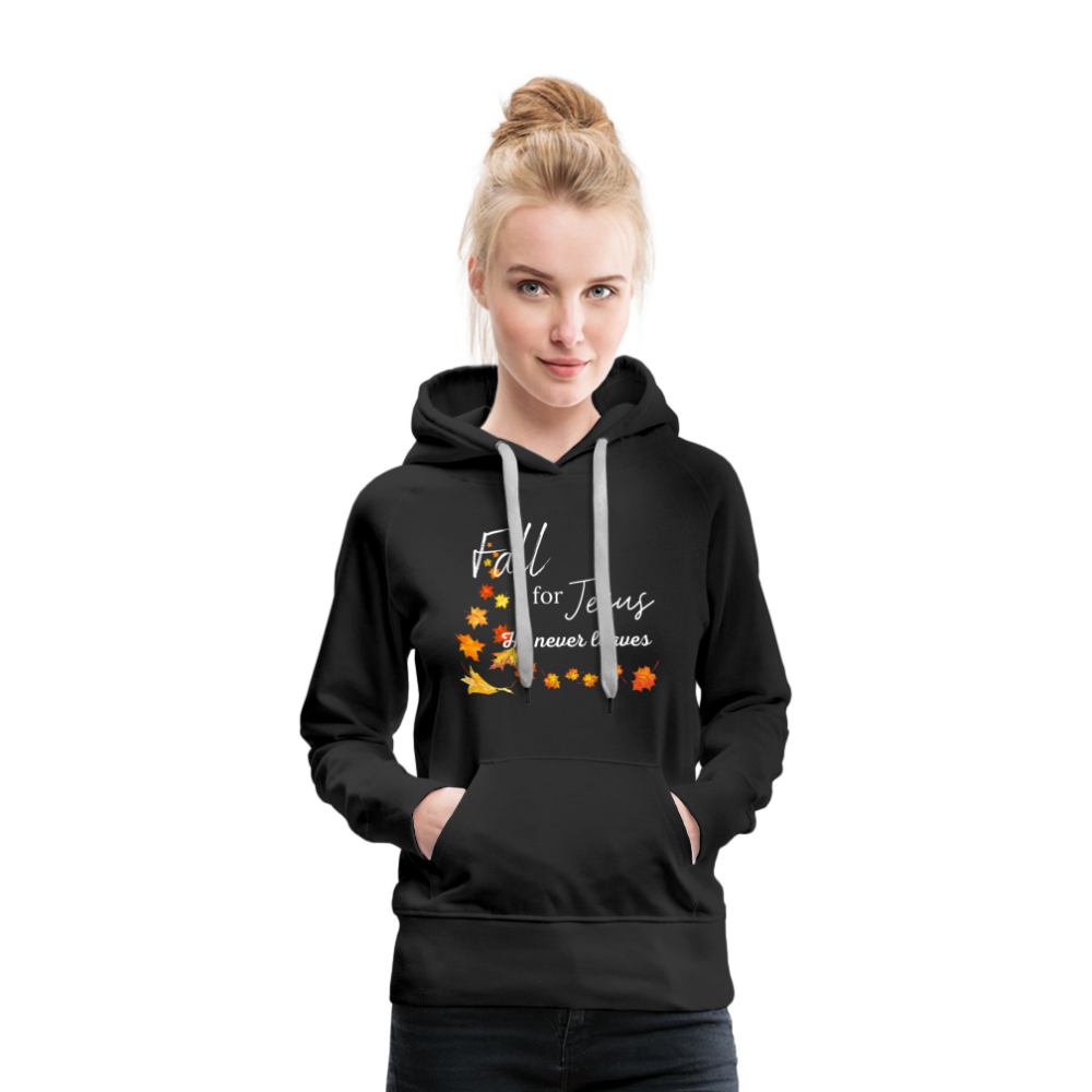 Fall For Jesus Women’s Premium Hoodie - black