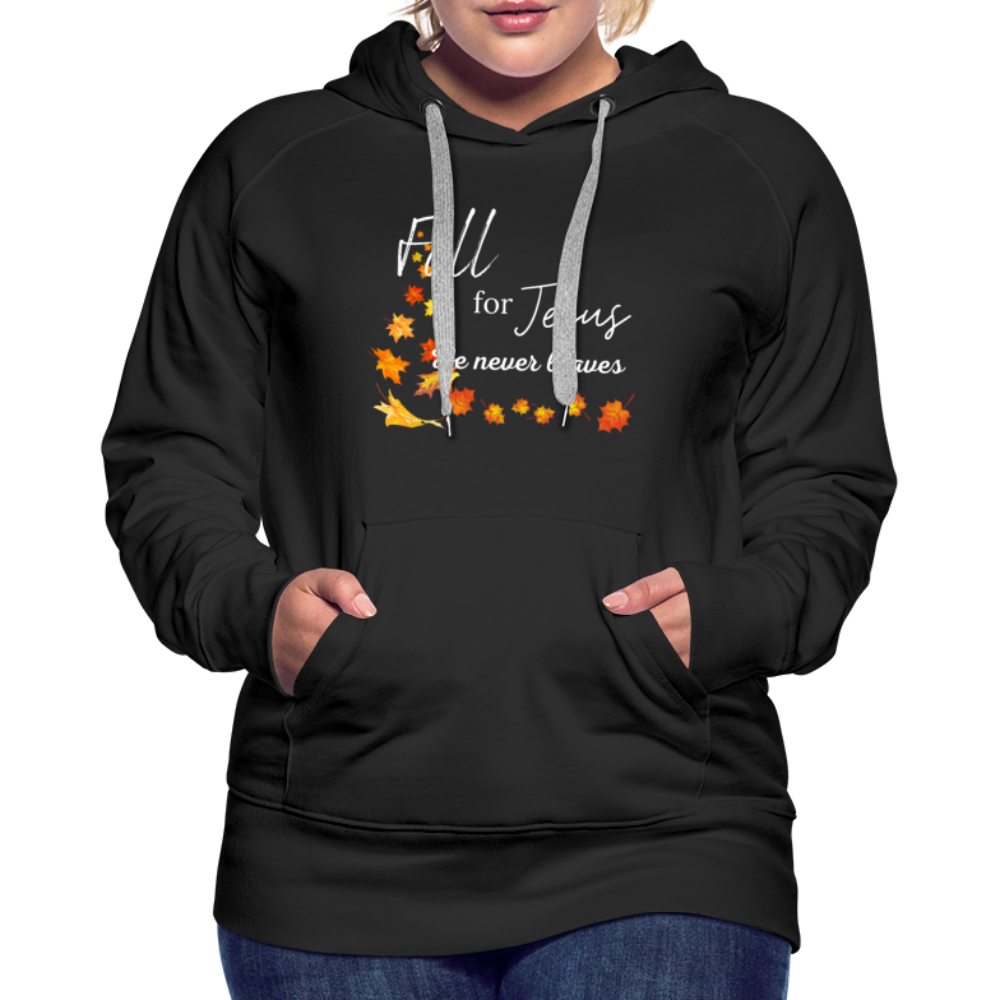 Fall For Jesus Women’s Premium Hoodie - black