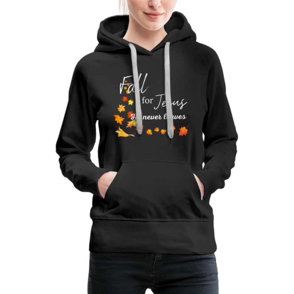 Fall For Jesus Women’s Premium Hoodie - black