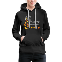 Load image into Gallery viewer, Fall For Jesus Women’s Premium Hoodie - black
