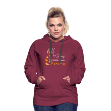 Load image into Gallery viewer, Fall For Jesus Women’s Premium Hoodie - burgundy
