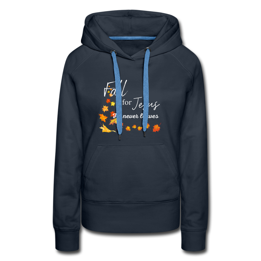 Fall For Jesus Women’s Premium Hoodie - navy