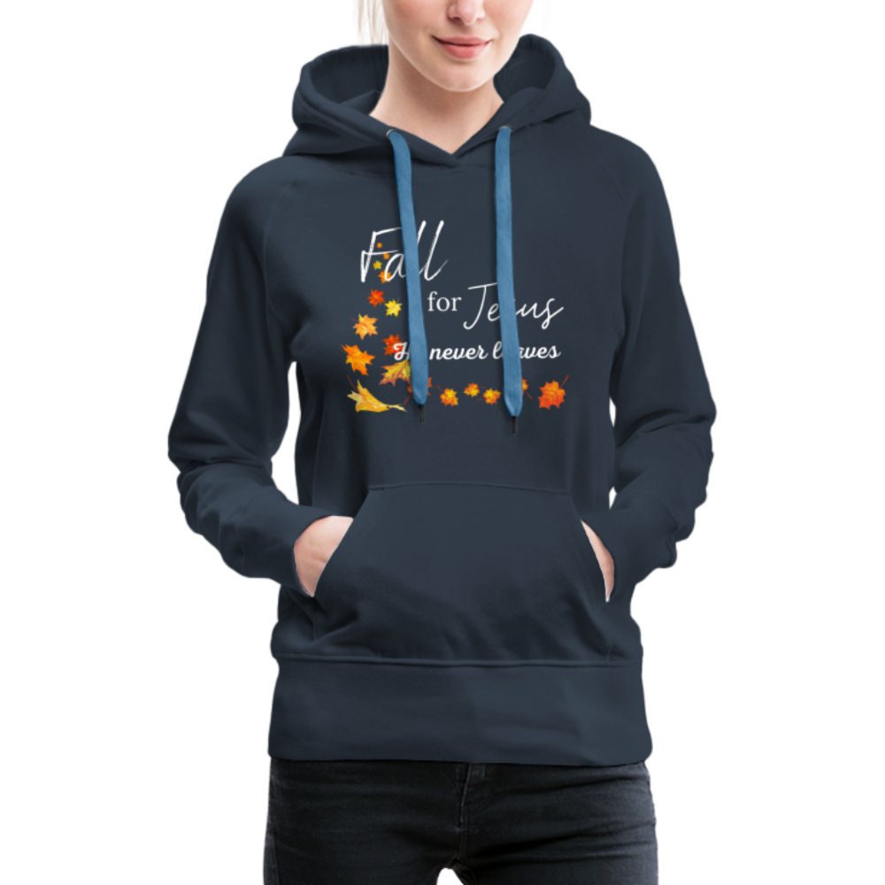 Fall For Jesus Women’s Premium Hoodie - navy