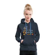 Load image into Gallery viewer, Fall For Jesus Women’s Premium Hoodie - navy
