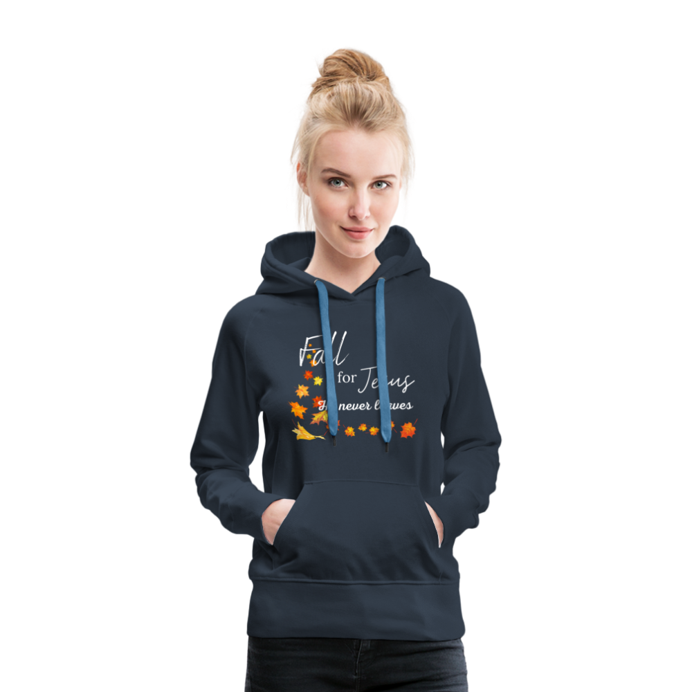 Fall For Jesus Women’s Premium Hoodie - navy