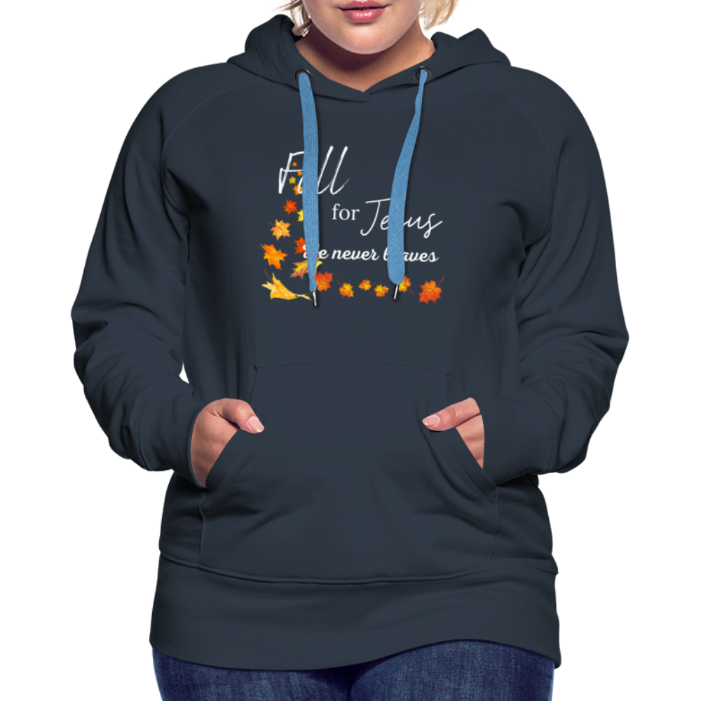 Fall For Jesus Women’s Premium Hoodie - navy