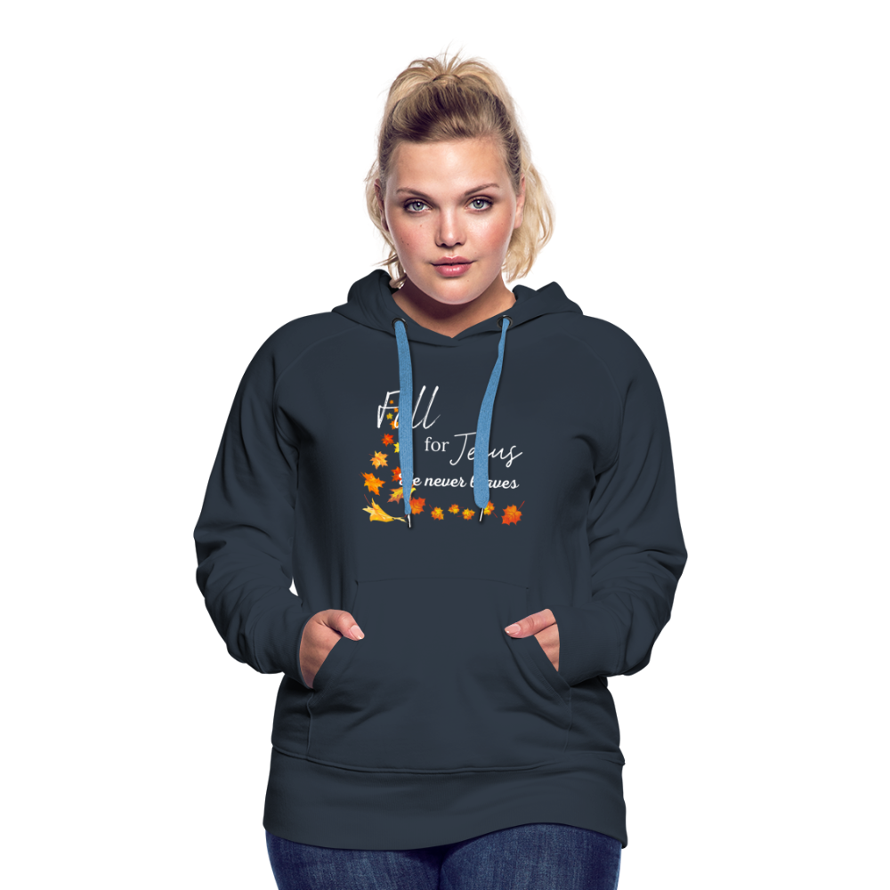 Fall For Jesus Women’s Premium Hoodie - navy