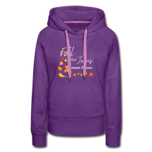 Load image into Gallery viewer, Fall For Jesus Women’s Premium Hoodie - purple
