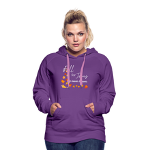 Load image into Gallery viewer, Fall For Jesus Women’s Premium Hoodie - purple
