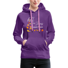 Load image into Gallery viewer, Fall For Jesus Women’s Premium Hoodie - purple
