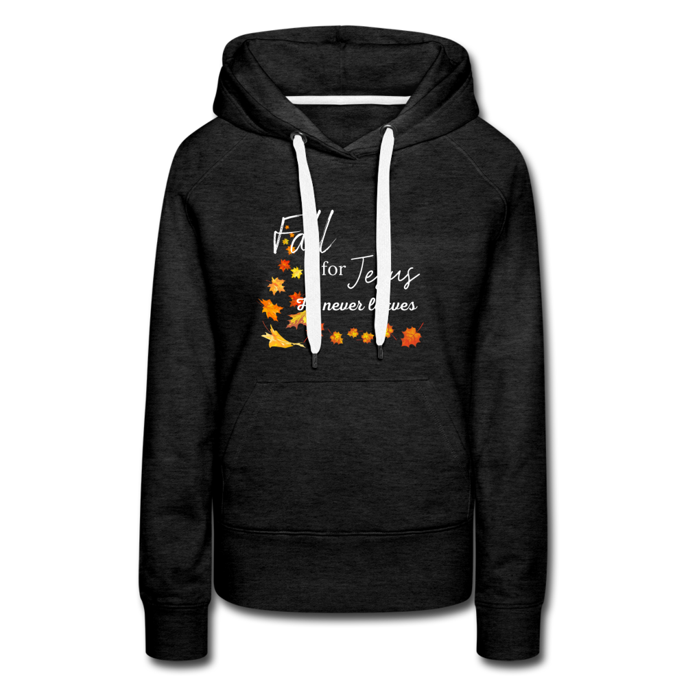 Fall For Jesus Women’s Premium Hoodie - charcoal gray