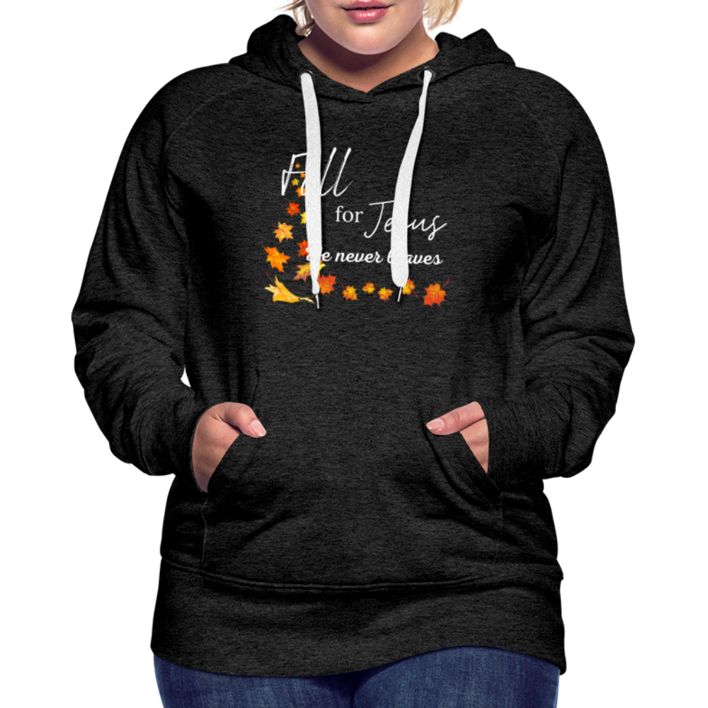 Fall For Jesus Women’s Premium Hoodie - charcoal gray