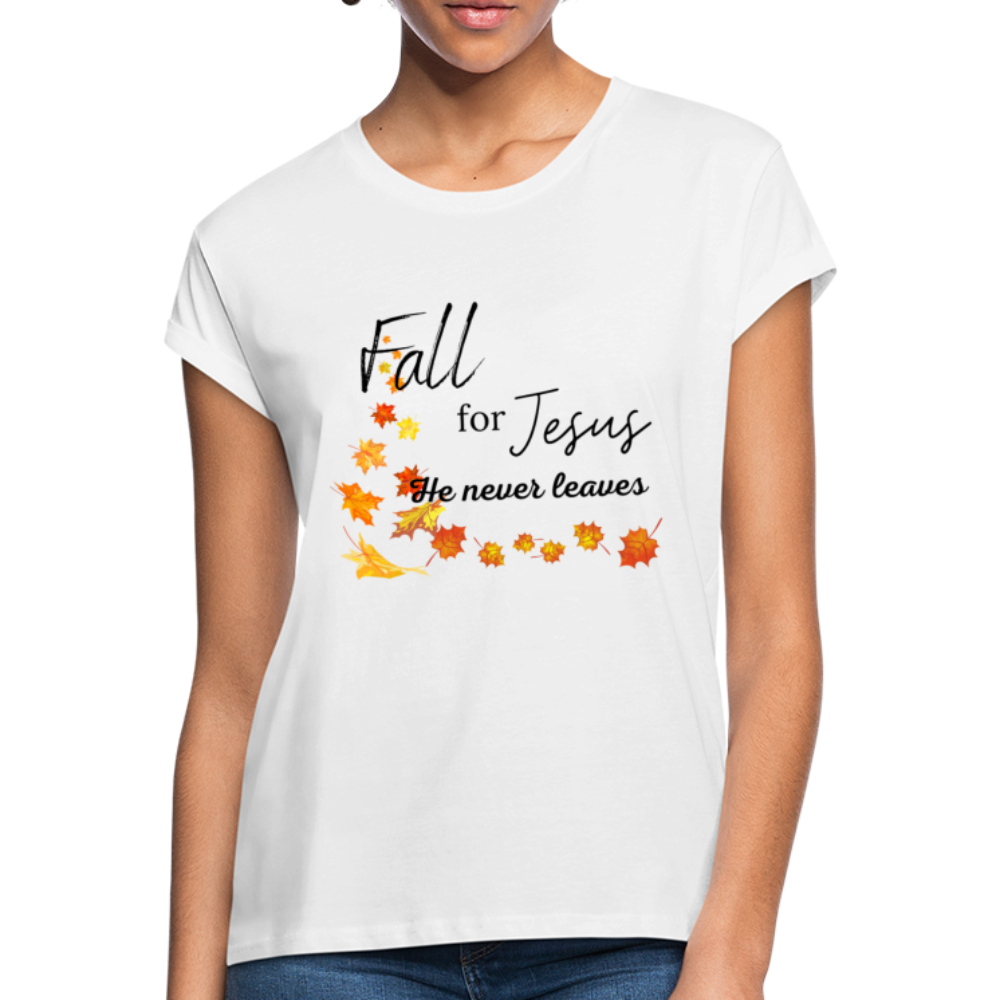 Fall For Jesus Women's Relaxed Fit T-Shirt - white
