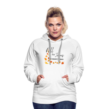 Load image into Gallery viewer, Fall For Jesus Women’s Premium Hoodie - white
