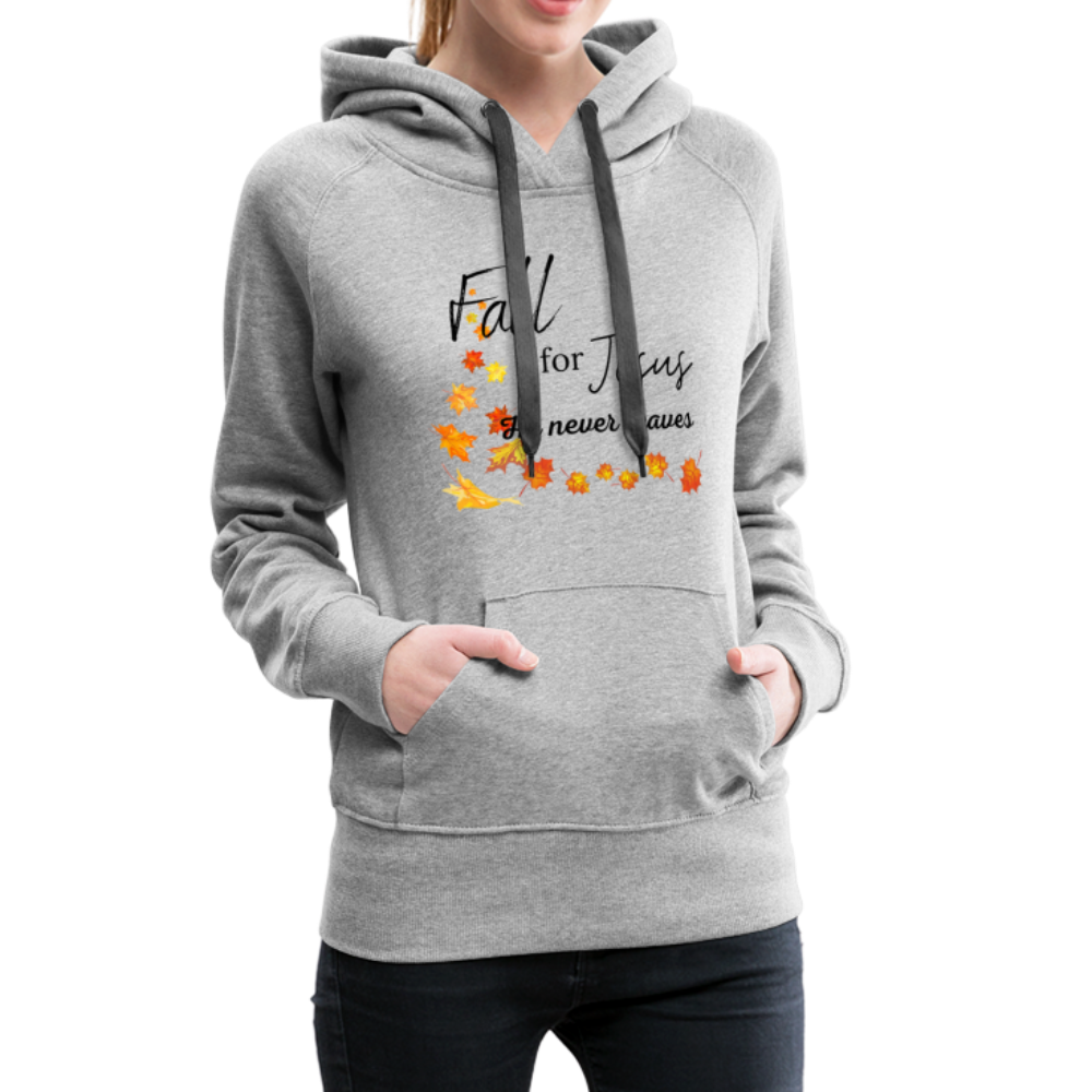 Fall For Jesus Women’s Premium Hoodie - heather gray
