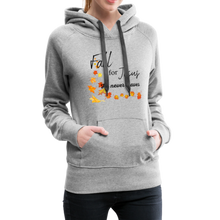 Load image into Gallery viewer, Fall For Jesus Women’s Premium Hoodie - heather gray
