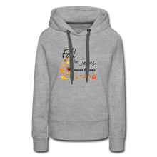 Load image into Gallery viewer, Fall For Jesus Women’s Premium Hoodie - heather gray
