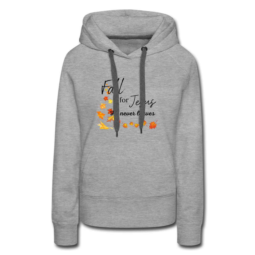 Fall For Jesus Women’s Premium Hoodie - heather gray