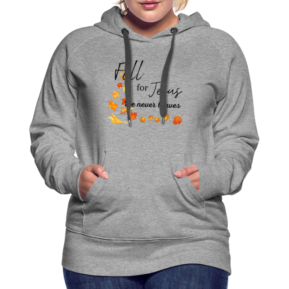 Fall For Jesus Women’s Premium Hoodie - heather gray