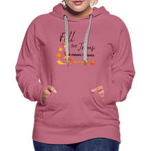 Load image into Gallery viewer, Fall For Jesus Women’s Premium Hoodie - mauve
