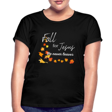 Load image into Gallery viewer, Fall For Jesus Women&#39;s Relaxed Fit T-Shirt - black
