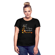 Load image into Gallery viewer, Fall For Jesus Women&#39;s Relaxed Fit T-Shirt - black
