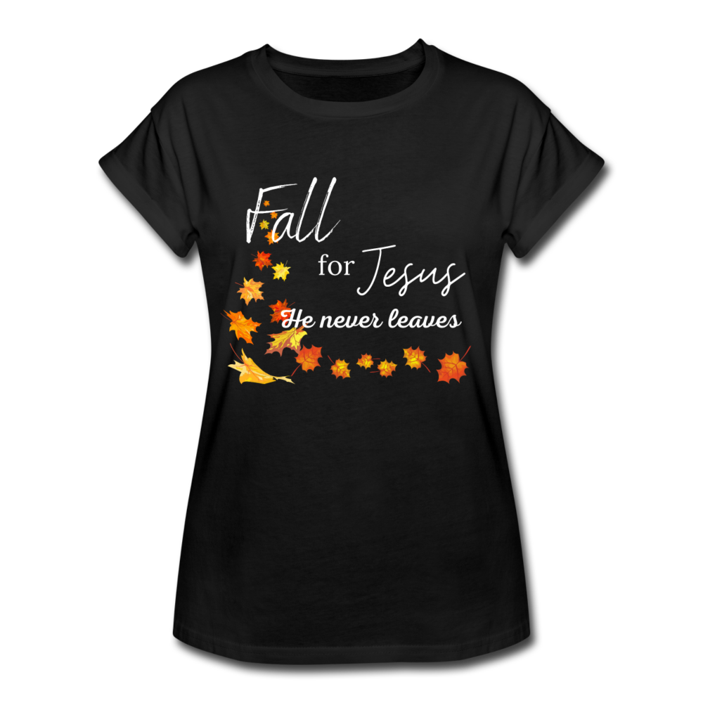 Fall For Jesus Women's Relaxed Fit T-Shirt - black