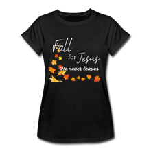 Load image into Gallery viewer, Fall For Jesus Women&#39;s Relaxed Fit T-Shirt - black
