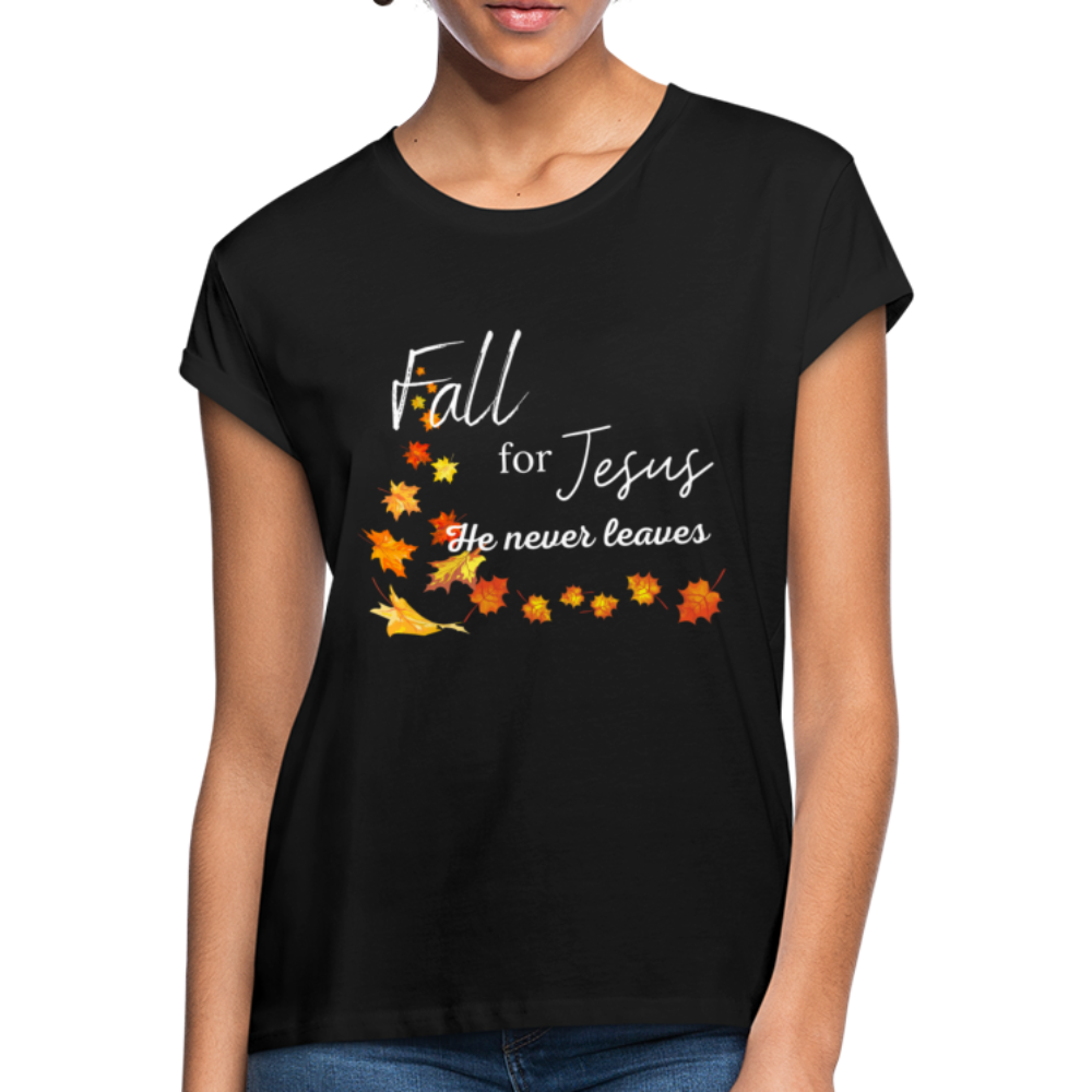 Fall For Jesus Women's Relaxed Fit T-Shirt - black