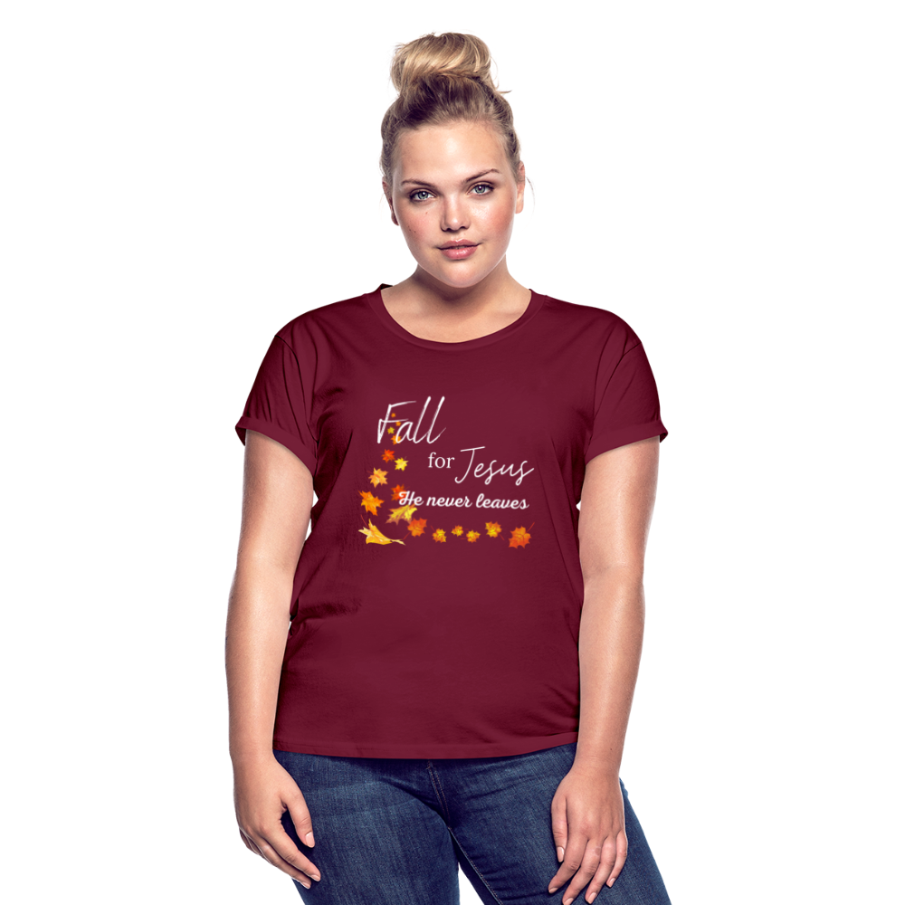 Fall For Jesus Women's Relaxed Fit T-Shirt - burgundy