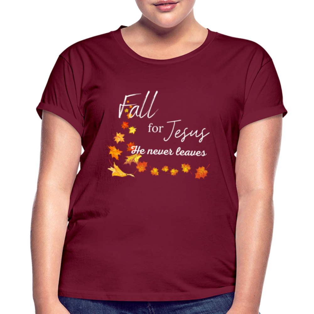 Fall For Jesus Women's Relaxed Fit T-Shirt - burgundy