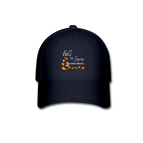 Fall For Jesus Baseball Cap - navy