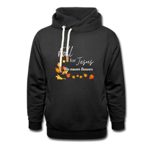 Load image into Gallery viewer, Fall For Jesus Shawl Collar Hoodie - black
