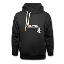 Load image into Gallery viewer, Heaven, Don&#39;t Miss It... Shawl Collar Hoodie - black
