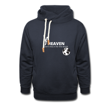 Load image into Gallery viewer, Heaven, Don&#39;t Miss It... Shawl Collar Hoodie - navy
