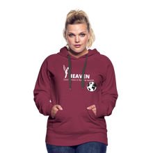 Load image into Gallery viewer, Heaven, Don&#39;t Miss It... Women’s Premium Hoodie - burgundy
