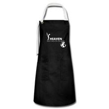 Load image into Gallery viewer, Heaven, Don&#39;t Miss It... Artisan Apron - black/white
