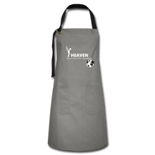 Load image into Gallery viewer, Heaven, Don&#39;t Miss It... Artisan Apron - gray/black
