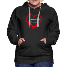 Load image into Gallery viewer, Act With Heart Women’s Premium Hoodie - black
