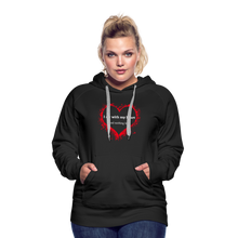 Load image into Gallery viewer, Act With Heart Women’s Premium Hoodie - black
