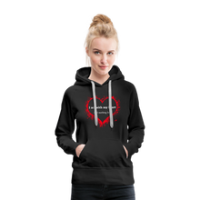 Load image into Gallery viewer, Act With Heart Women’s Premium Hoodie - black
