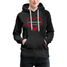 Load image into Gallery viewer, Act With Heart Women’s Premium Hoodie - black
