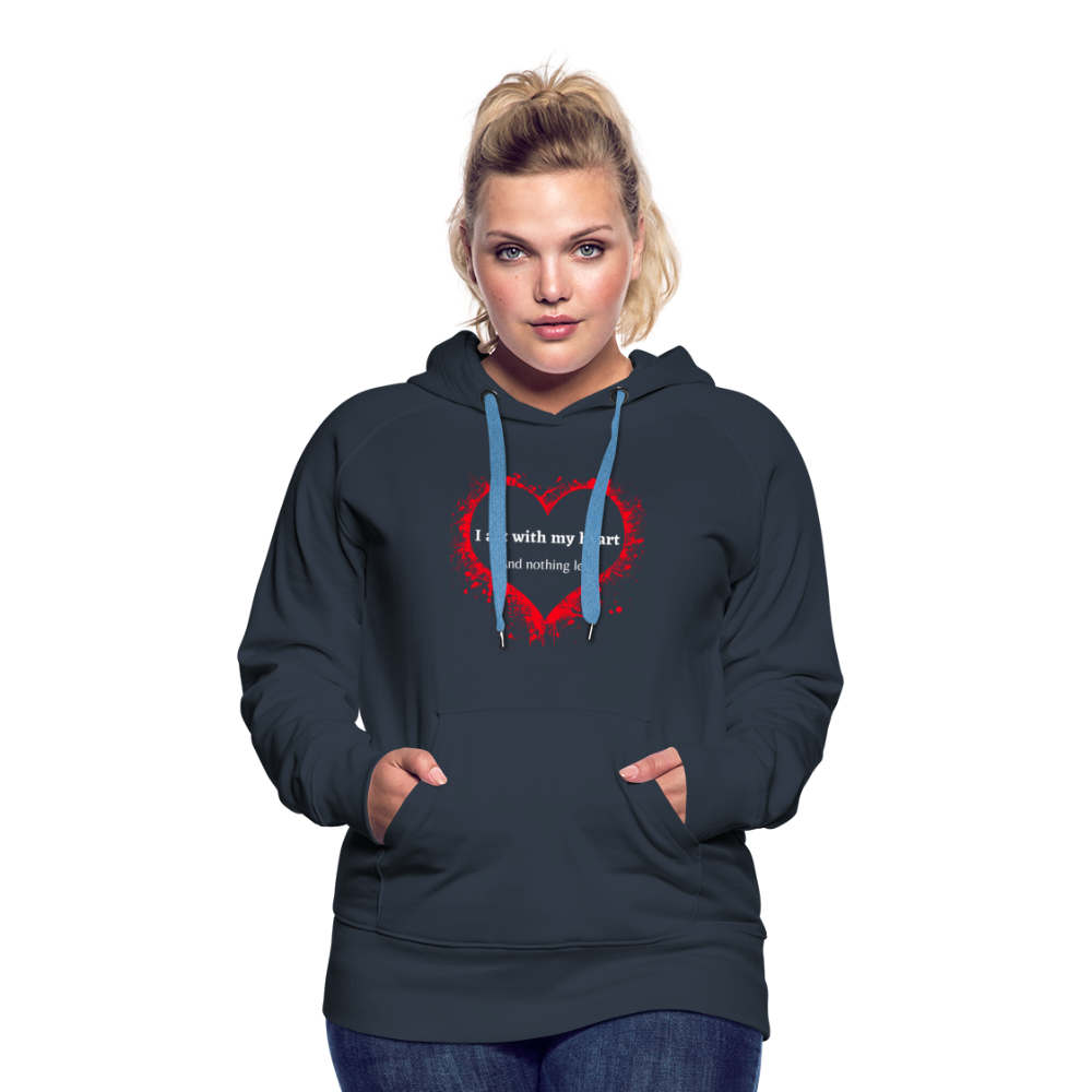 Act With Heart Women’s Premium Hoodie - navy