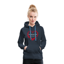 Load image into Gallery viewer, Act With Heart Women’s Premium Hoodie - navy
