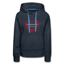 Load image into Gallery viewer, Act With Heart Women’s Premium Hoodie - navy
