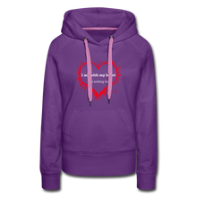 Load image into Gallery viewer, Act With Heart Women’s Premium Hoodie - purple
