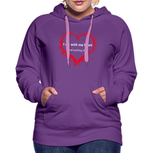 Load image into Gallery viewer, Act With Heart Women’s Premium Hoodie - purple
