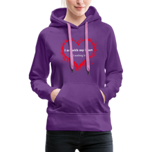 Load image into Gallery viewer, Act With Heart Women’s Premium Hoodie - purple
