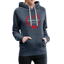 Load image into Gallery viewer, Act With Heart Women’s Premium Hoodie - heather denim
